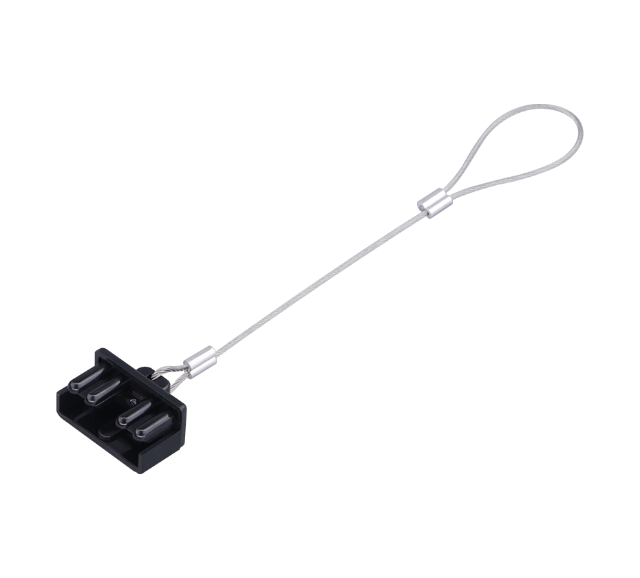 50A plug stainless steel pull rope dust cover/dust shield