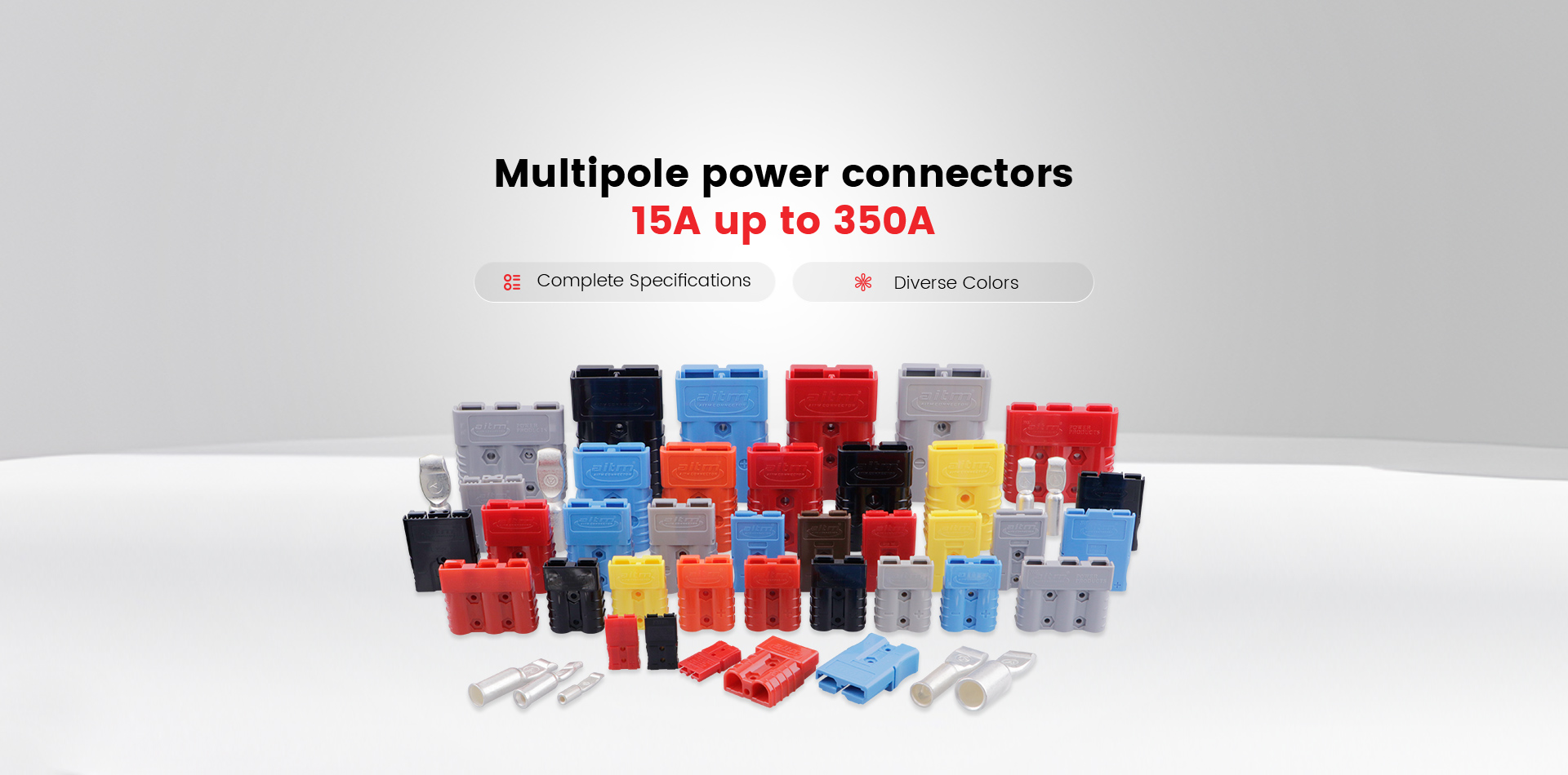Multipole power connectors