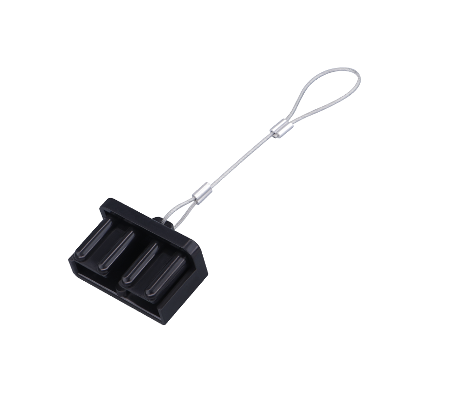 175A forklift battery plug stainless steel pull rope dust cover/dust shield