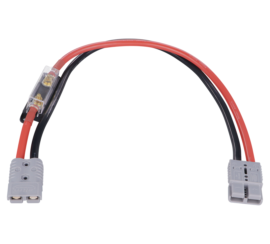 175A bipolar plug to a transparent cover fuse power connection wire