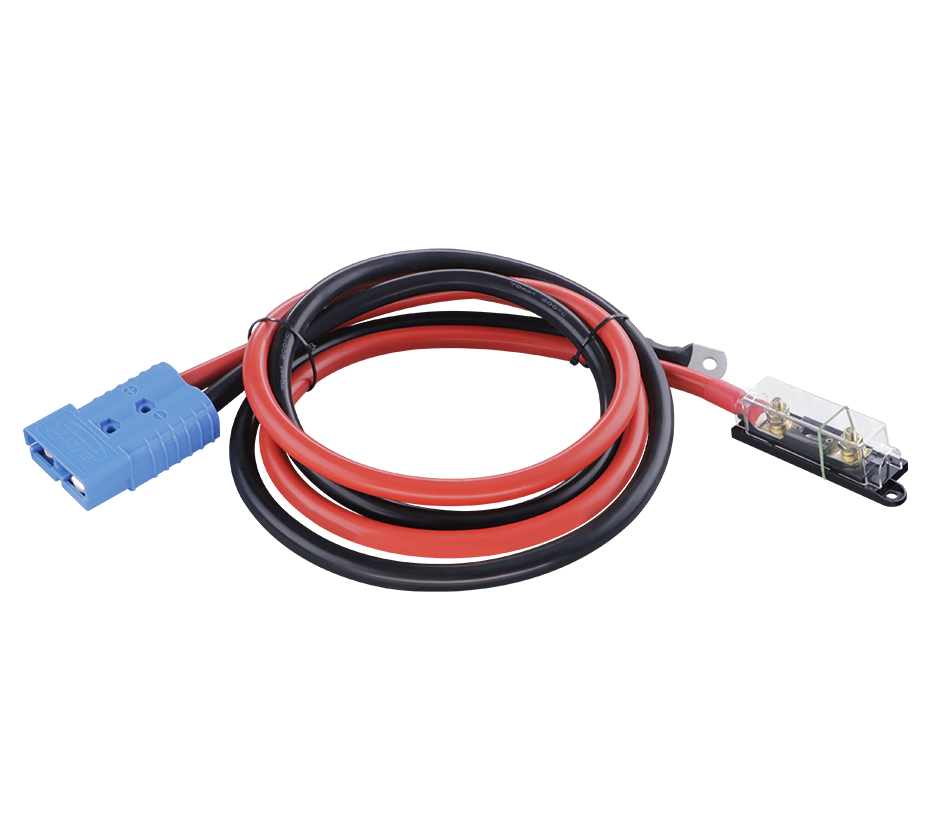 350A plug to a transparent cover fuse and a high-current power cord
