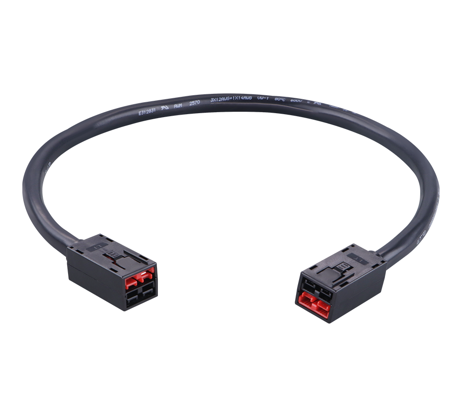 30A bipolar plug with a fixed socket power cord