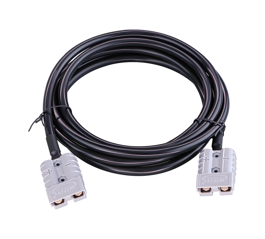 50A grey plug connection cable, suitable for connecting with high-power lithium battery power supply