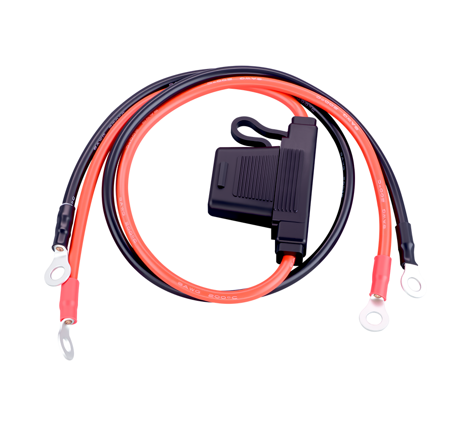 Large-sized plug-in fuse holder power cord, suitable for high-power lithium batteries