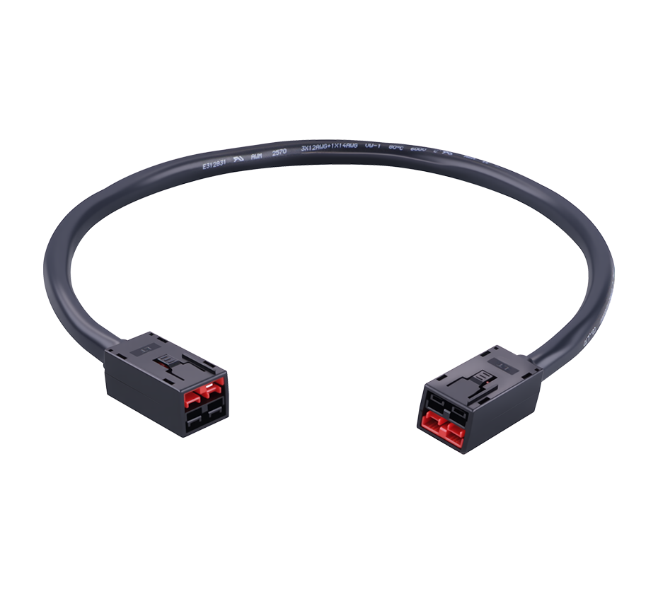 30A power connector dual-plug fixed bracket connection cable, suitable for large-power connection lines of PDU cabinets
